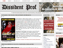 Tablet Screenshot of dissidentprof.com